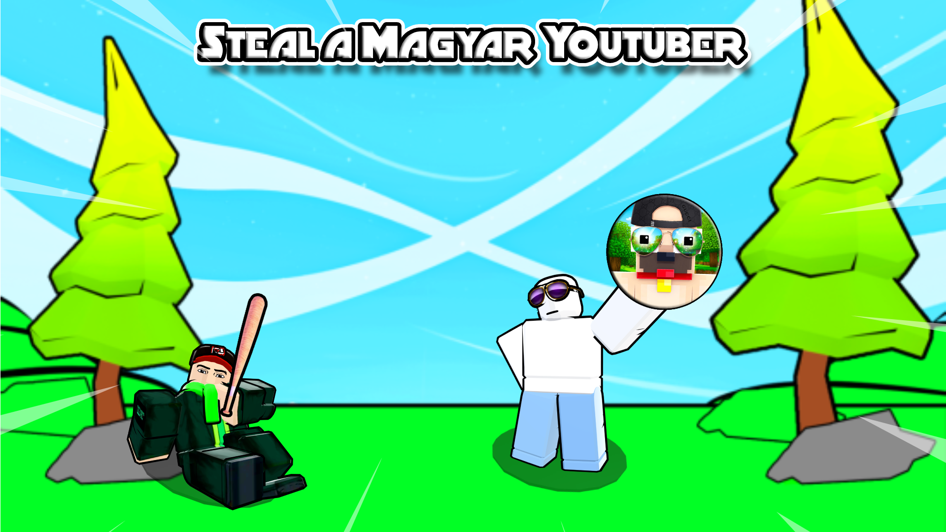 Steal a Magyar Youtuber cartoon